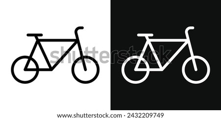 Bicycle Icon Set. Vector Illustration