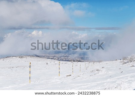 Beautiful  Winter Mountain Landscape .Vitosha Mountain, Bulgaria 