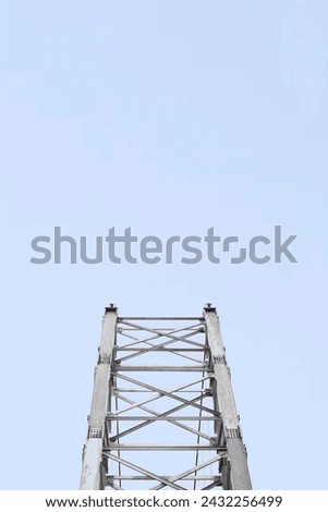 portrait architecture photography with blue sky background 