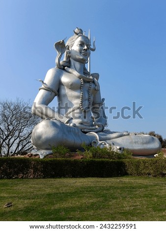 Lord Shiva statue, Shri rawatpura sarkar dham, Madhya Pradesh, India. Royalty-Free Stock Photo #2432259591
