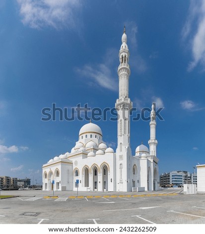 A picture of the Sheikh Rashid Bin Mohammed Mosque.
