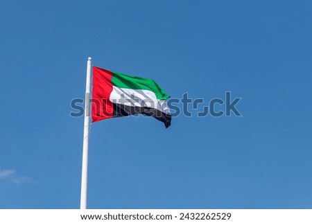A picture of the United Arab Emirates flag.