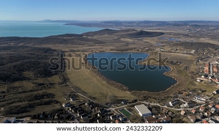 Drone Photos of Tihany, Lake Balaton, Hungary on a sunny winter day.

Hungary, Tihany, Lake Balaton, Tihanyi Apátság, Lake, Winter, Sunny