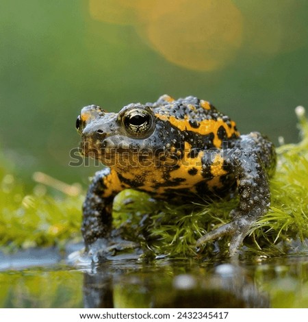 Yellow-bellied Toad Marsh's Golden Guardian Royalty-Free Stock Photo #2432345417