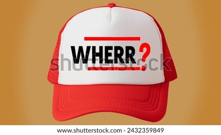 Cap Print Design: Best HD Quality Use for You Royalty-Free Stock Photo #2432359849