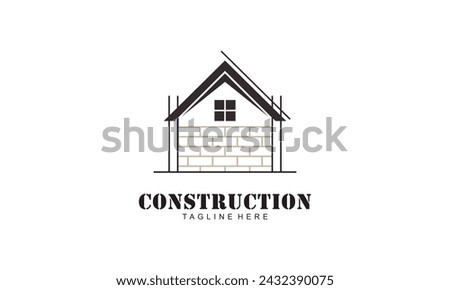 Home build illustration symbol logo design