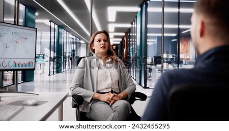 Woman In Business Job Interview In Office