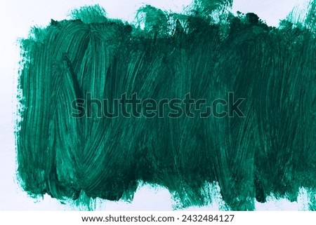 Background made of green paint on drawing paper