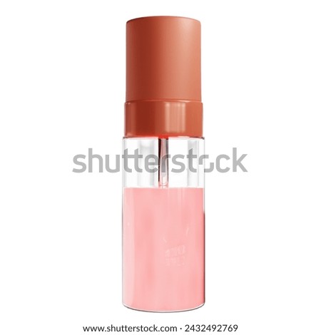 Toning Lotion isolated on a white blank screen Mockup a clipping path