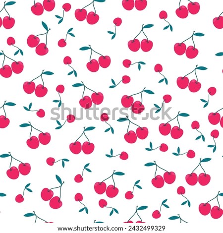 Cherry Delight - Vibrant Fruit Illustrations for Fresh Designs"