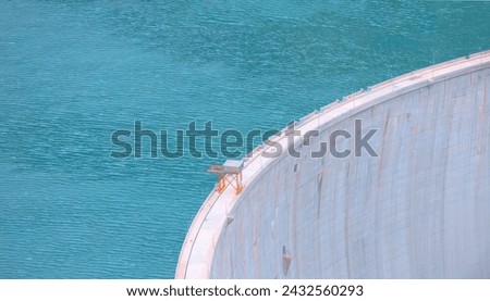 The Deriner Dam, a concrete arch dam on the Coruh river - Artvin, Turkey