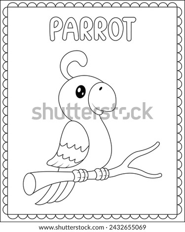 Big and Simple Coloring Page For Kids
