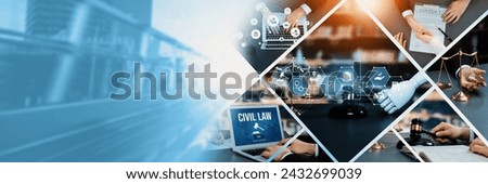 AI rules and law concept enforce to control AI artificial intelligence social responsibility and ensure fairness and transparency in usage of NLP generative AI to comply with international regulation Royalty-Free Stock Photo #2432699039