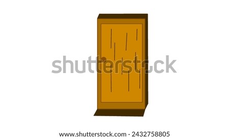 Image vector design art illustration of a house door icon object and drawing