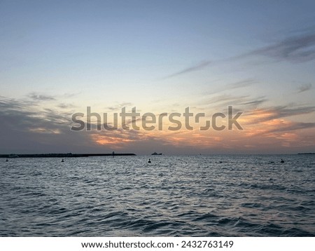 Front of river at  Jumeira beach Royalty-Free Stock Photo #2432763149