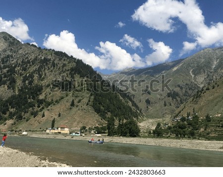 Muntains, clouds, hiking, Roads beautiful pictures of Kaghan Raraan . Royalty-Free Stock Photo #2432803663