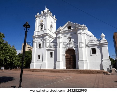 White Catholic Cathedral. Santa Marta. Colombia