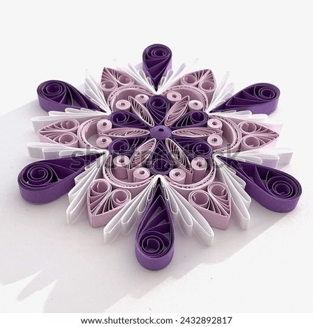 paper quilled snowflake origami 3d handmade art