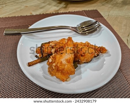 picture of chicken fry seasoned with garlic