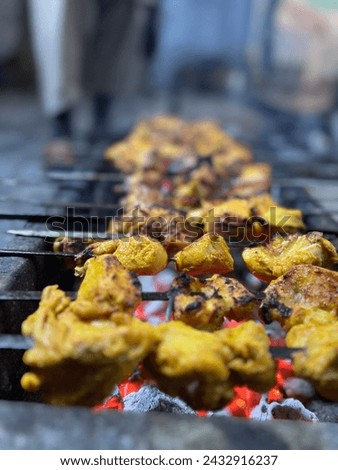 BBQ aesthetic pictures,Asian food ,Chicken tikka,hot and spicy BBQ