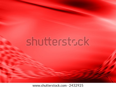 red abstract composition