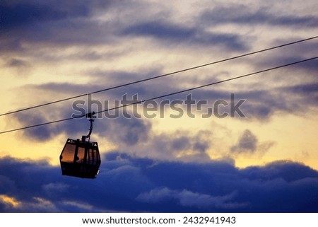 Mountain Cable Car at Idre mountin, Sweden