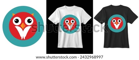 Cute Owl Waving Hand Cartoon Vector Icon Illustration. Animal Nature Icon Concept Isolated Premium