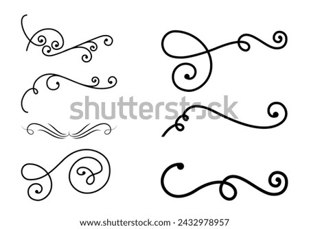 Dividers ornaments line style art