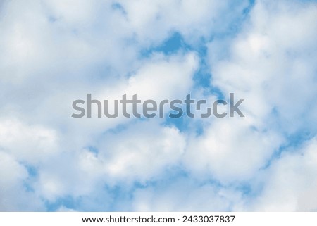 Stock photo of clouds in white and blue