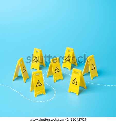 Overcome obstacles and forge ahead towards goals. Avoid trouble. Adaptability. Be adaptable and flexible. Be extremely careful. Find a way through dangers and risks. Find a safe path. Royalty-Free Stock Photo #2433042705