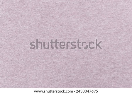 Heather pink thick brushed cotton footer fabric texture. Soft knitwear textile background. Royalty-Free Stock Photo #2433047695