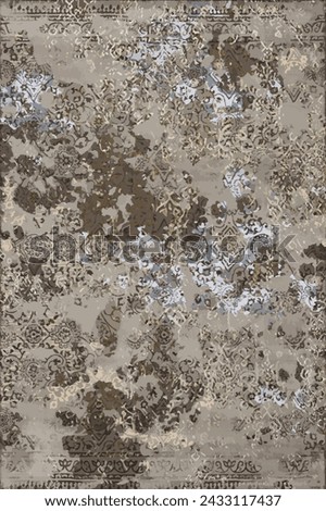 modern, abstract, ethnic highly detailed abstract texture or grunge background. For art texture, , and vintage paper or border frame, damask pattern for carpet, rug, scarf, clipboard, shawl pattern