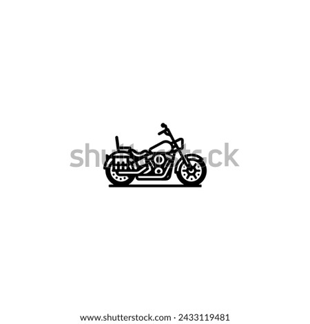 Transportation Icon Motorcycle, Train, Plane and Vehicle