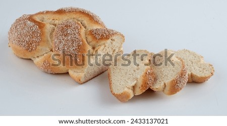 Bread Set isolated nature background with clipping path