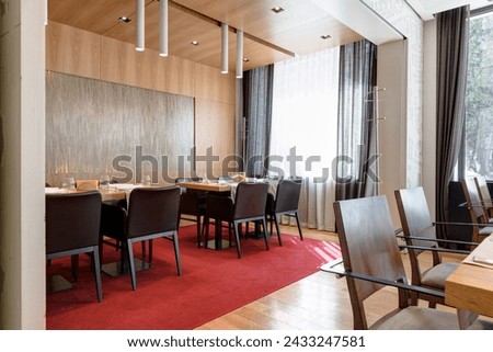 Interior of a luxury restaurant