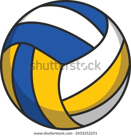 Volley ball vector illustration isolated on white background