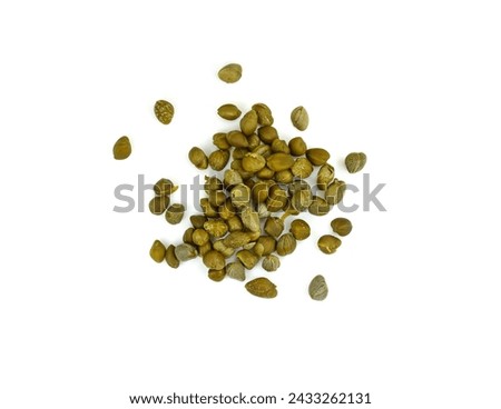 capers isolated on white background 