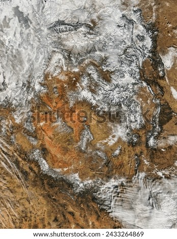 Snow in Southwest United States. Snow in Southwest United States. Elements of this image furnished by NASA.