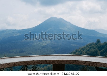Beautiful view of Batur volcano in the morning	