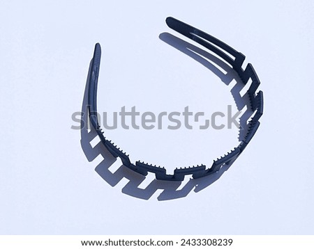 White background hair band isolated on white paper. 