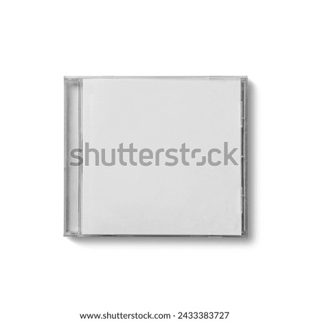 Blank white CD cover isolated fit for your design.