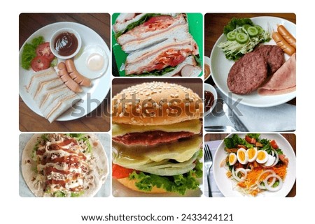 Pictures of various delicious foods