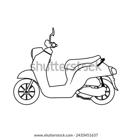 Motorbike icon vector illustration template design