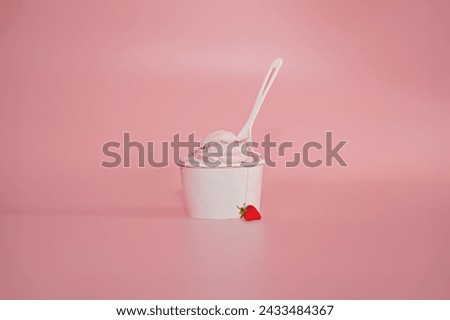 Ice cream product photos, showcasing different flavors with different backgrounds. 