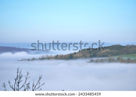 Cloud inversion in a Derbyshire valley Royalty-Free Stock Photo #2433485459