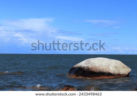 Lake Vänern. Summer day. Hindens rev, Sweden, Scandinavia, Europe. Royalty-Free Stock Photo #2433498463