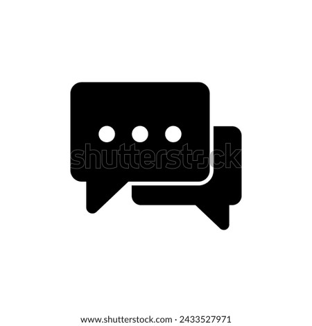 Chat icon isolated on white background. Chat vector icon. Speech bubble. message. contact us
