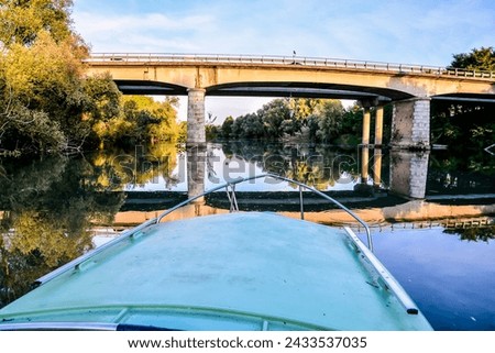 Photo Picture of Beautiful  Wild Brenta River in North Italy