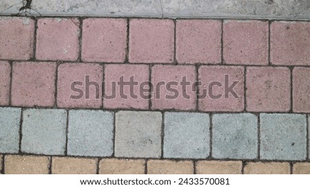 Paving stone at the city park