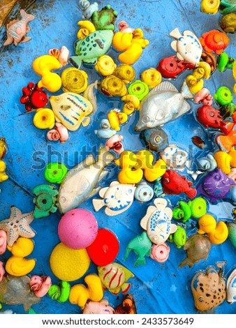 plastic fish toys for children's fishing attraction